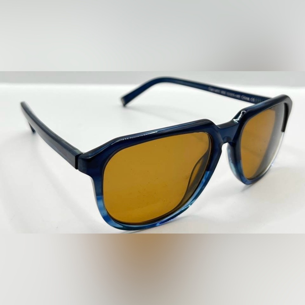 Warby Parker Garrett 953 Blue Oval Sunglasses Frames Only - Picture 1 of 8